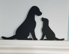 Dog Black Labrador Door Topper