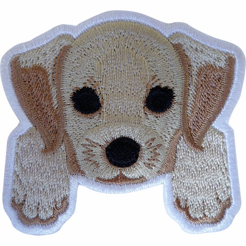 Cute puppy patch iron - on, sew