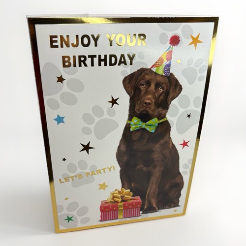 Dog themed birthday card - themed,