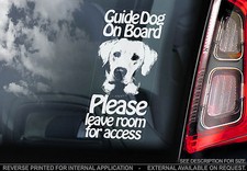 Guide Dog - Car Window Sticker
