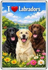 Labrador Lovers Fridge Magnet