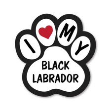 I LOVE MY BLACK LABRADOR CAR