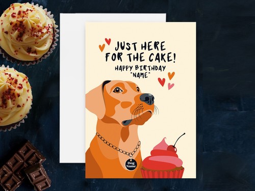 Personalised fox red labrador - personalised,